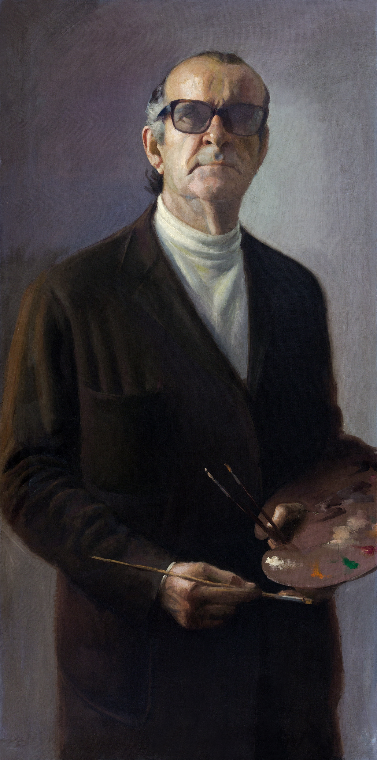 Autorretrato José Moreno, pintor